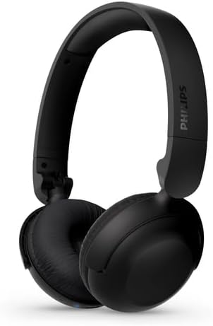 PHILIPS H2209 Wireless Bluetooth On-Ear Headphones with Dynamic Bass, 25H Battery Life & Clear Calls – Matte Black