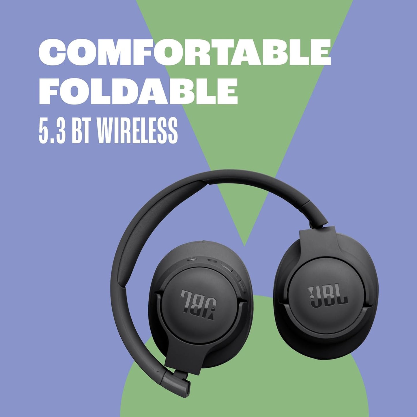 JBL Tune 720BT Wireless Over-Ear Headphones with Pure Bass Sound, 76H Battery & Bluetooth 5.3 – Foldable, Lightweight & Comfortable (Blue)