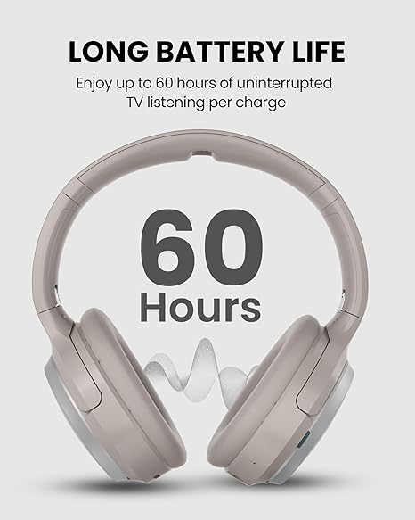Avantree Crescendo 3D Wireless TV Headphones with 3D Surround Sound, HDMI ARC Passthrough & Universal TV Compatibility – Long-Lasting Design