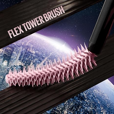 Maybelline Lash Sensational Sky High Washable Mascara, Volumizing & Lengthening Makeup for Full, Defined Lashes, Buildable Formula, Blackest Black, 1 Count
