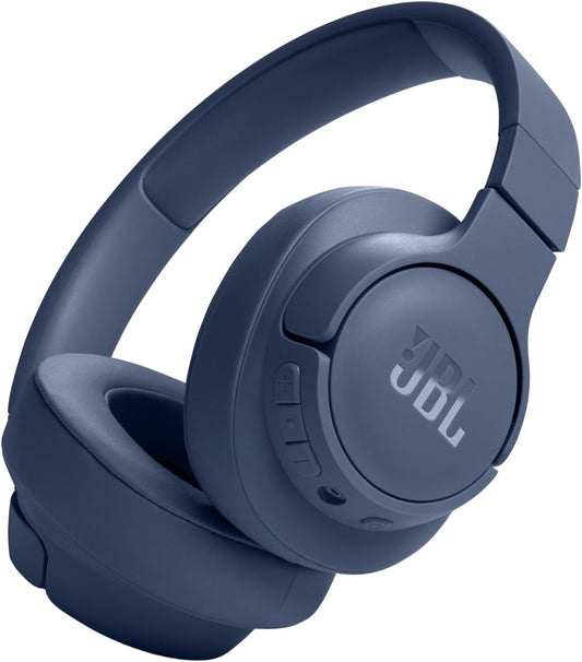 JBL Tune 720BT Wireless Over-Ear Headphones with Pure Bass Sound, 76H Battery & Bluetooth 5.3 – Foldable, Lightweight & Comfortable (Blue)