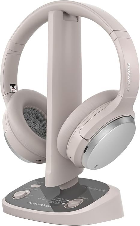 Avantree Crescendo 3D Wireless TV Headphones with 3D Surround Sound, HDMI ARC Passthrough & Universal TV Compatibility – Long-Lasting Design